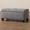 Baxton Studio Michaela Modern Grey Upholstered Storage Ottoman 146-8348 - alternate 10